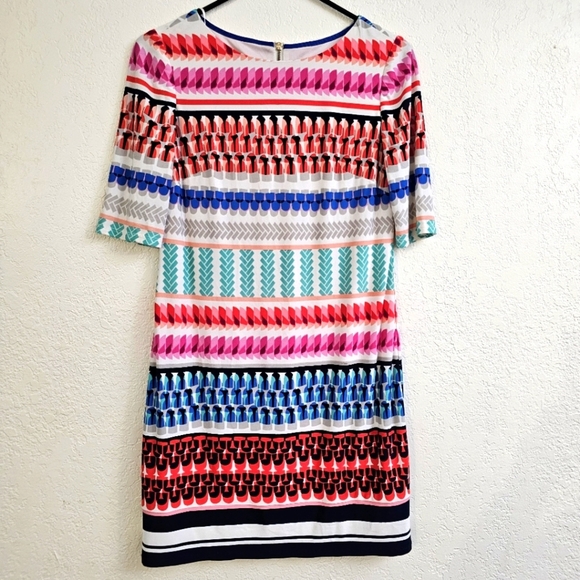 Eliza J Geometric Colorful Print 2p - Picture 1 of 6